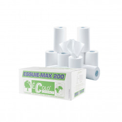 Rouleaux d'essuie-tout ultra compact ESSUI-MAX 200 - Carton de 12