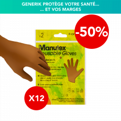 10 Paires de gants professionnels réutilisables MANUTEX
