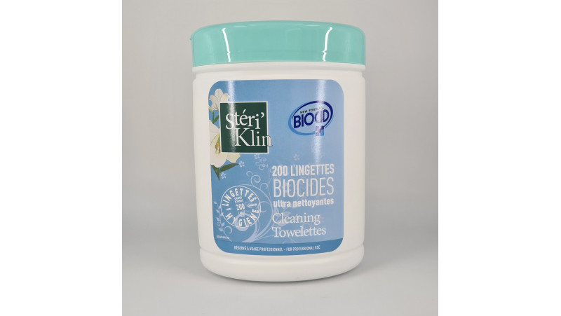 Lingettes biocides ultra nettoyantes - boîte de 200 
