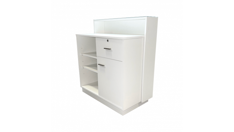 Comptoir de caisse - Blanc - 110 x 55 x 100