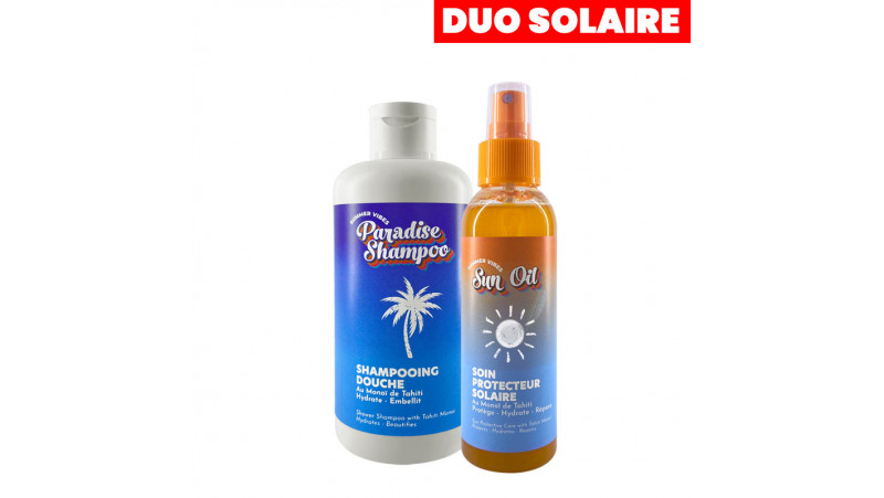 1 Shampooing solaire - 1 Soin protect solaire